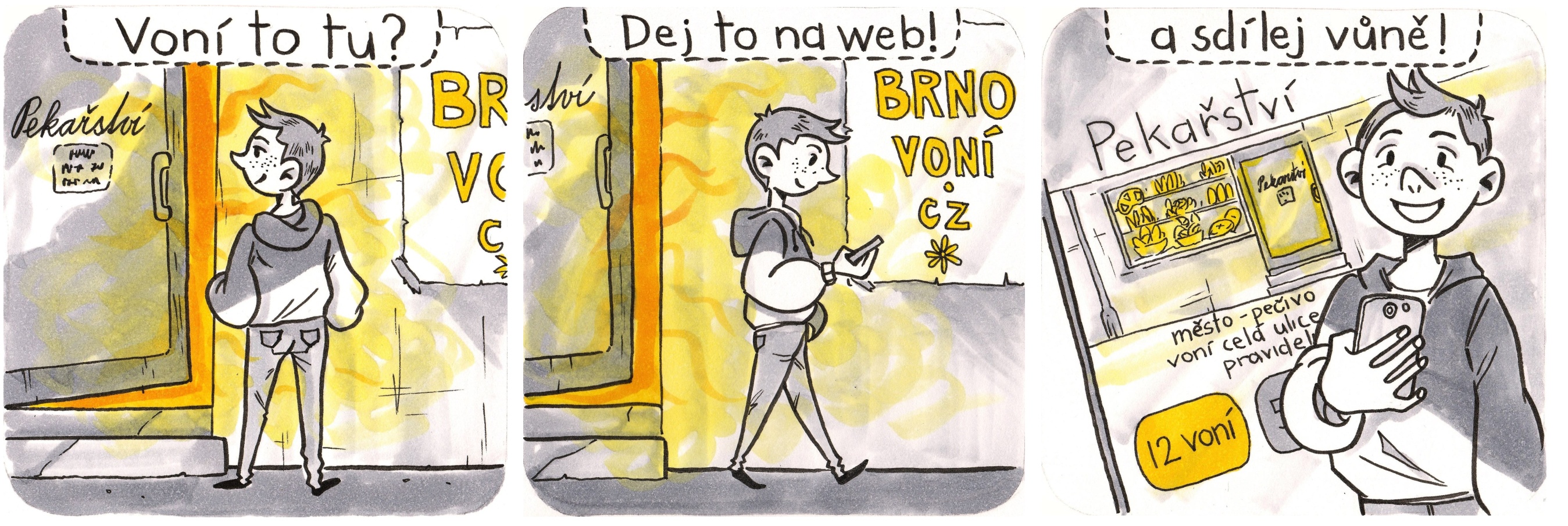 Obrázek ke článku Skupina členů SPJF spustila unikátní čichovou mapu Brna