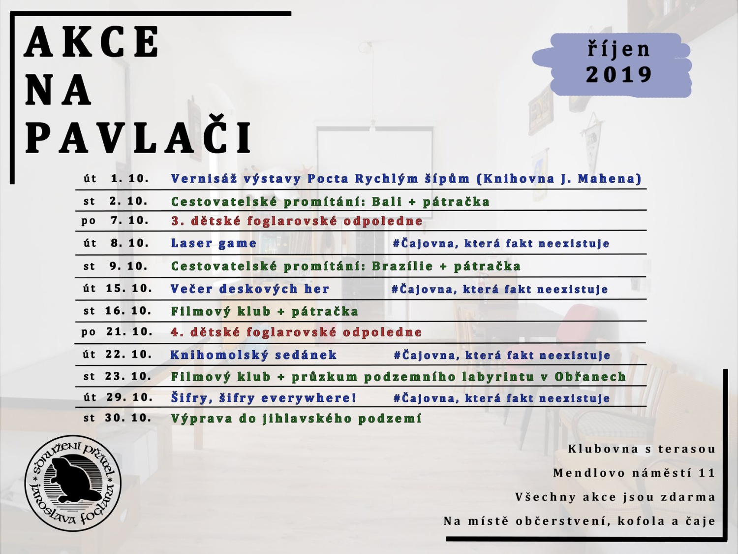 Akce v říjnu
