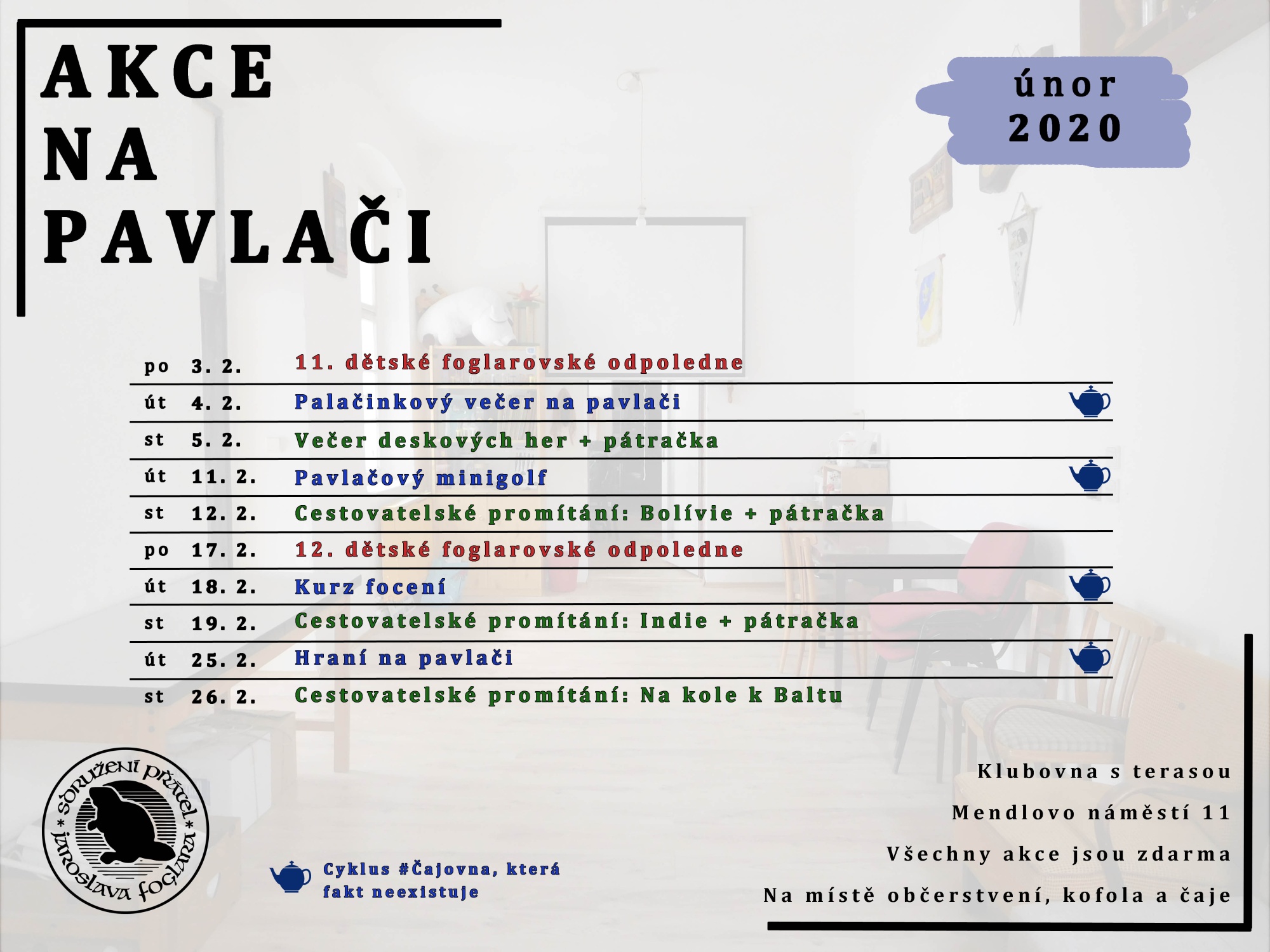 Akce na pavlači v únoru 2020